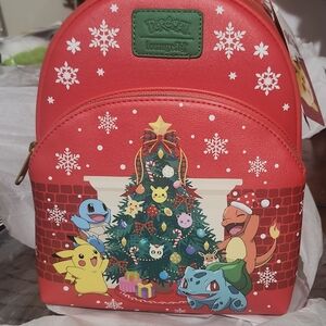 Loungefly Red Pokémon Christmas Backpack